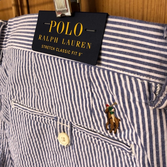 Seersucker Polo Ralph Lauren Men’s Shorts - Picture 3 of 11